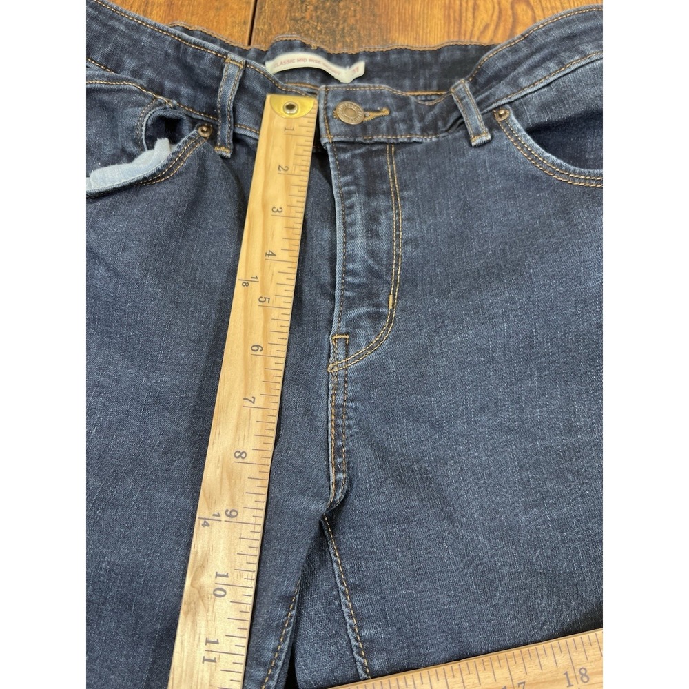 Women's Levi's Classic Mid-rise Skinny Jeans Denim 12M Stretch 31x30 - Picture 5 of 7